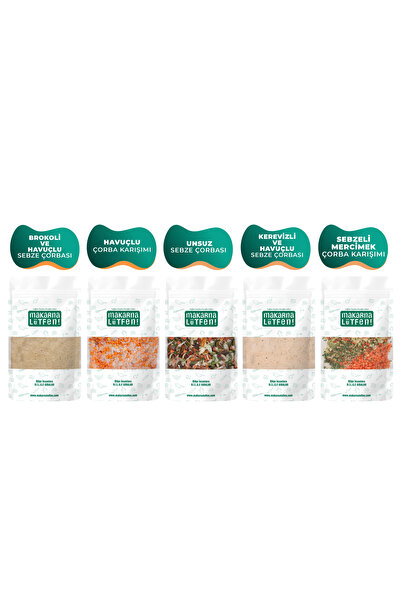 Makarna Lütfen Avantajlı 5 Li Sebzeli Bebek Çorba Seti
