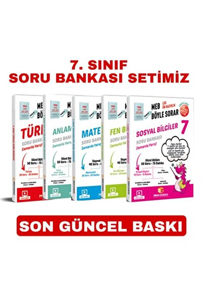 SİNAN KUZUCU YAYINLARI 7. Sınıf Meb Böyle Sorar Soru Bankası Seti