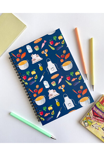 ARONA Aşçı, Pastacı Kişiye Özel A5 Spiralli Kareli Defter