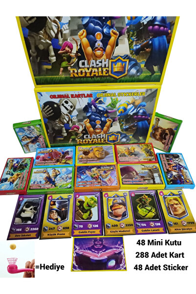 Emrah Gültekin Clash Royale Oyun Kartları – Dev Koleksiyon Seti! 48 Mini Kutu...