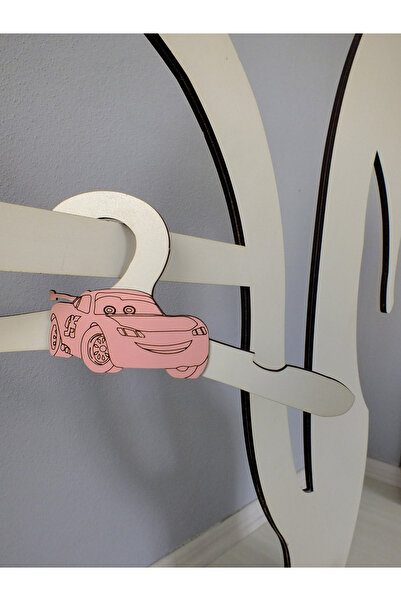 M.ART DEKORASYON Wooden Laser Cut Mdf Children's Hanger with Animal Figures (...