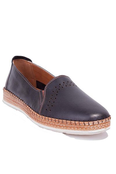 Polaris 104040 Black Orthopedic Daily Leather Women's Shoes