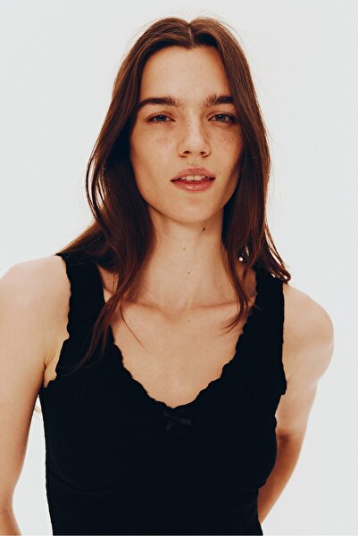 H&M Kolsuz Krinkle Jarse Üst