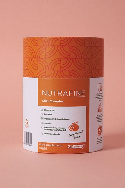 Nutrafine Slim Complex –Glucomannan, Bromelain, Tripeptide Collagen, Vitamin & Mineral Metabolism Support