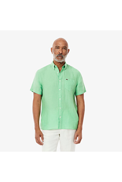 Lacoste قميص كتان بأكمام قصيرة - CH5699-00-TTF