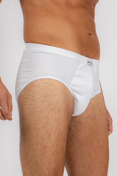 ÖREN YILDIZ Ören Yıldız 5002-3 3 Pack 100% βαμβακερό ανδρικό λευκό σλιπ