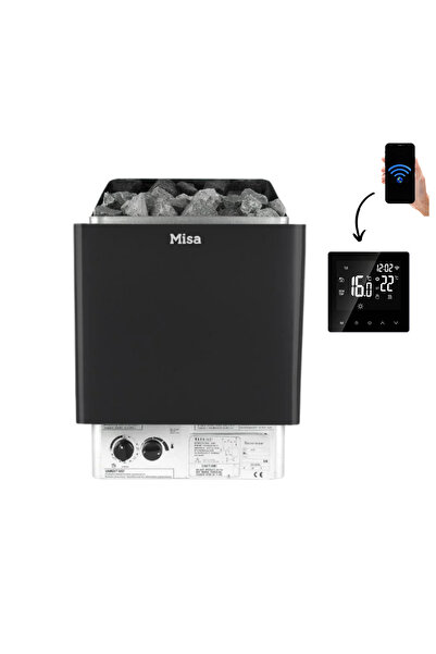 Misa Sauna Sobası 9 kW Dijital Kontrol Panelli