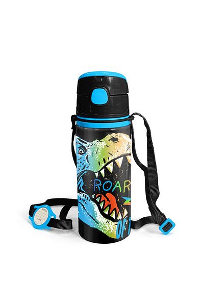 Coral High Yaygan 11944 Coral High Aluminum Flask with Straw 600 ml