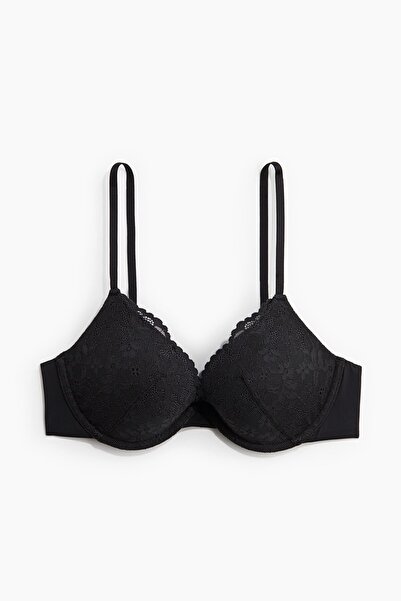 H&M Balensiz Dantel Push-up Sütyen