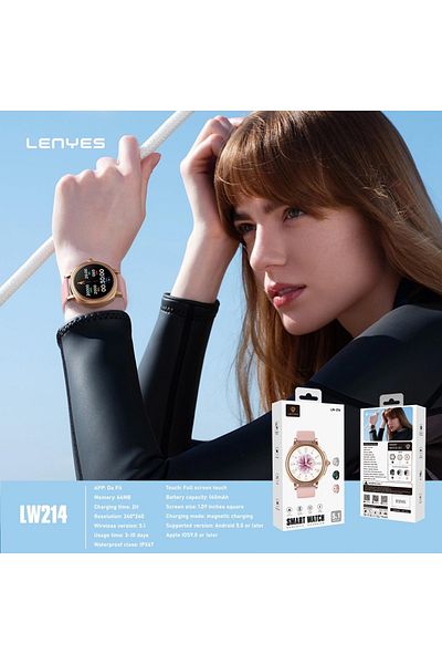 Lenyes Fit Smart Watch with Bluetooth Call & Health Tracking