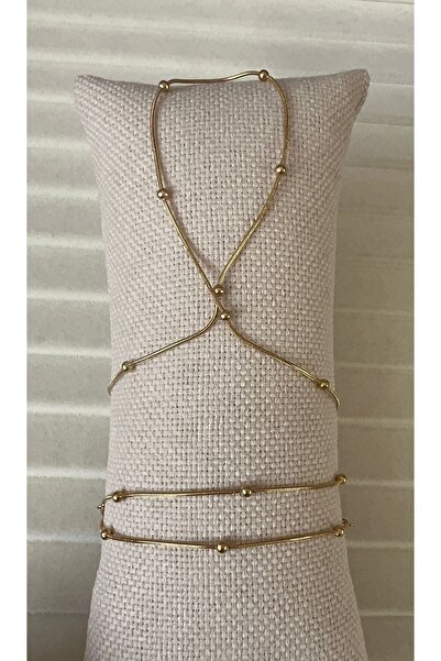 Goche Women's Şahmeran Gold Color Steel Ball Detailed Minimal