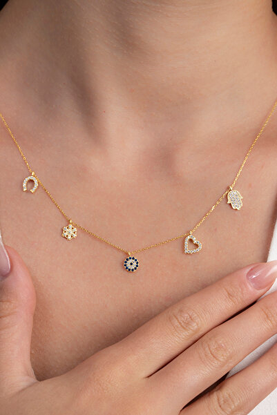 Elika Silver Kadın Şans Model 925 Ayar Gümüş Kolye