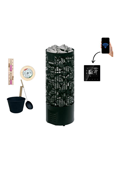 Misa Oval Sauna Sobası Her Şey Dahil Paket 6.6 Kw