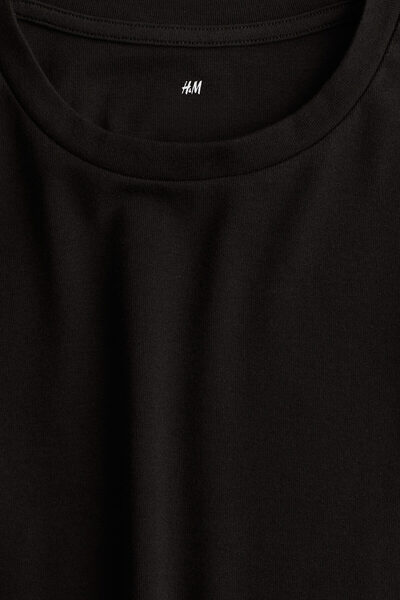 H&M Kısa Kollu Jarse Elbise