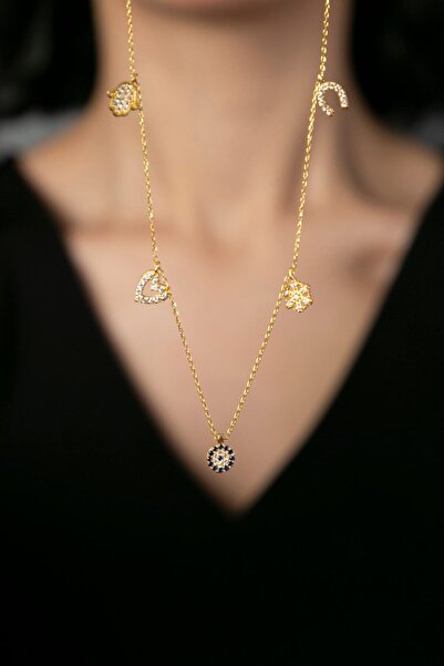 Elika Silver Kadın Şans Model 925 Ayar Gümüş Kolye