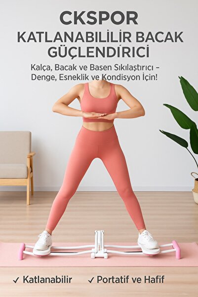 CKSpor Katlanabilir Bacak Güçlendirici Denge Duruşu Sağlayıcı Spor Aleti Baca...