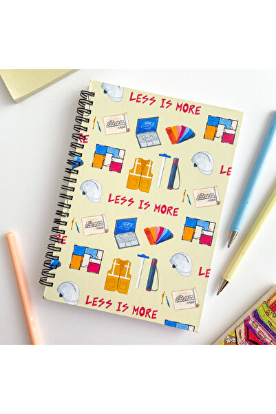 ARONA Mimar, İç Mimar Kişiye Özel A5 Spiralli Noktalı Defter