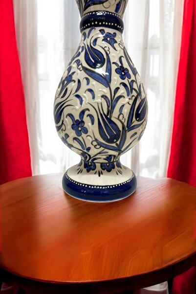 STORESZA El İşçiliği Geleneksel Çini Vazo - 30Cm