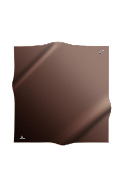 Vissona 57% Silk 43% Viscos Twill Silk Gradient Patterned Milk Coffee Colored 90X90 Scarf Planting Shape : Hand Sewing