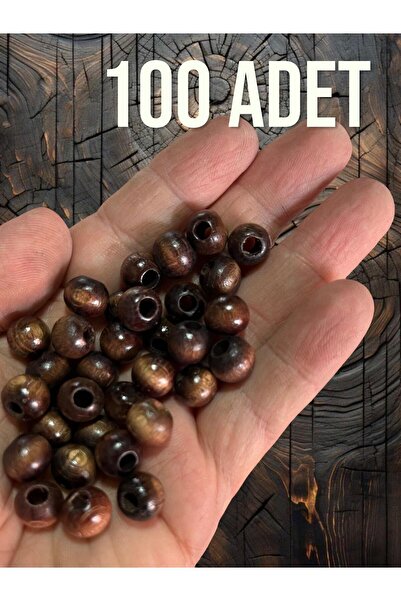 Bluenish 100 Ξύλινες Χάντρες 10 χλστ