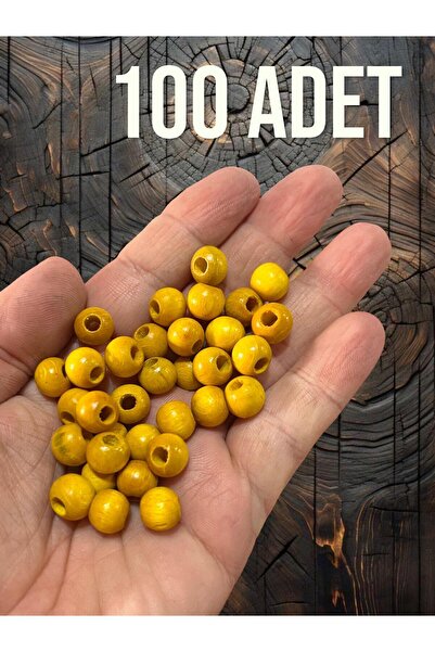 Bluenish 100 حبة خشبية 10 ملم