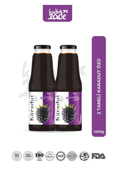 KADİRZADE 2 ADET TANELİ KARADUT ÖZÜ 1400Gr