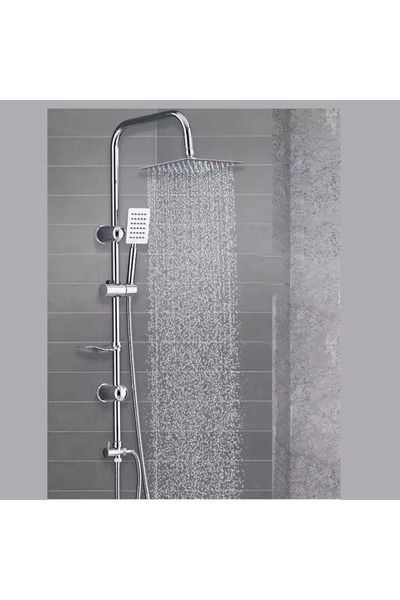 KAVİTİCARET 304 Paslanmaz Yağmurlama Robot Duş Seti Metal El Ve *25cm* Tepe Başlık(ck titan304)