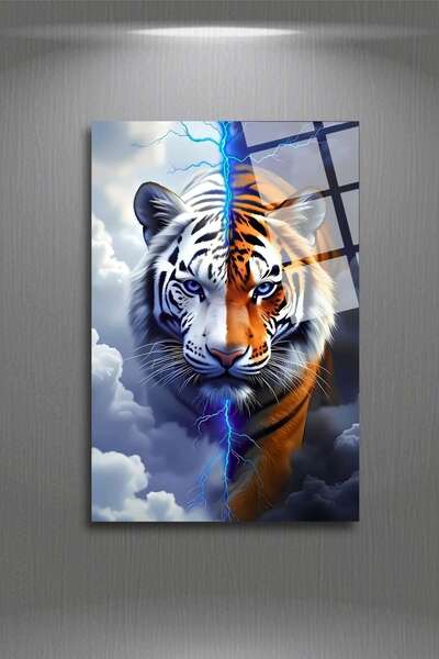 HMDS CONCEPT Tablou Tigru, Tablou din sticlă rezistentă la spargere 335