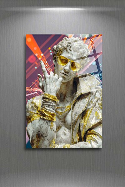 HMDS CONCEPT Icoana modă, sculptură, stil cool, pictură pe sticlă rezistentă la spargere 332