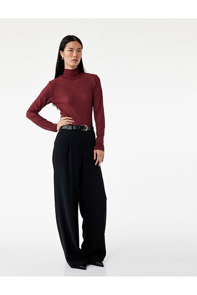 Koton Slim Fit Turtleneck Long Sleeve T-Shirt