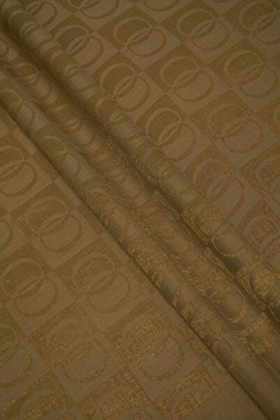 Imannoor Checkerboard Pattern Naia Cotton Shawl Khaki