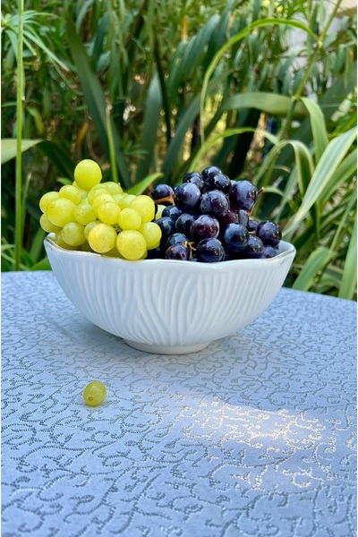 MAMALİZA Ceramic Wavy Fruit & Salad Bowl