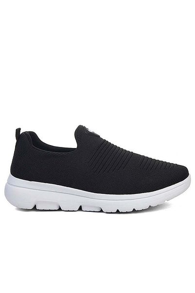 Wickers 2480 Negru Alb Tricoturi Memory Foam Pantofi sport pentru bărbați
