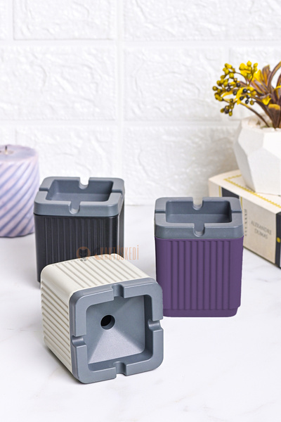 KaktüsKedi 3 Adet Kokusuz Kare Küllük Seti