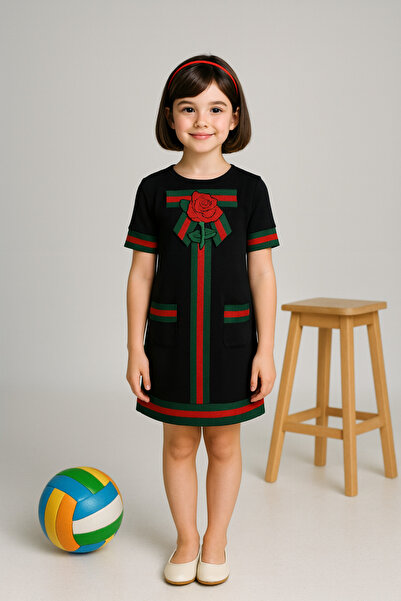 KAMİKAM Rochie de fetiță cu bandana de calitate