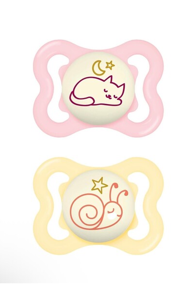 MAM Supreme I Day&Night l Emzik 2'li Set I Sterilize Kutuda I 0-6 Aylık I Ked...