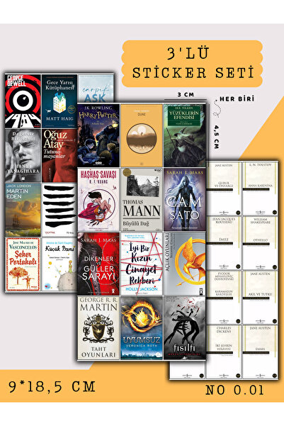 Else Craft 3'lü Mini Kitap Temalı Sticker Seti No 0.01 - Ajanda Planlayıcı Bu...