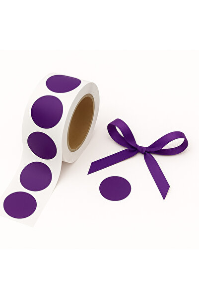 repro design Autocolant cu puncte adezive de 2 cm de culoare violet 25 buc