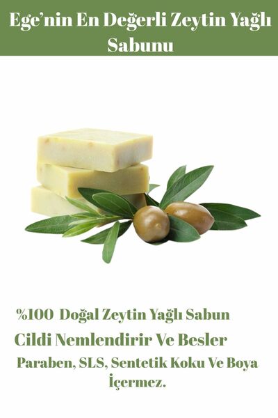 Nova Ege'nin en değerli yağından %100 Doğal Zeytinyağlı Sabun -Doğal -El yapımı -Katkısız -Cilt bakımı