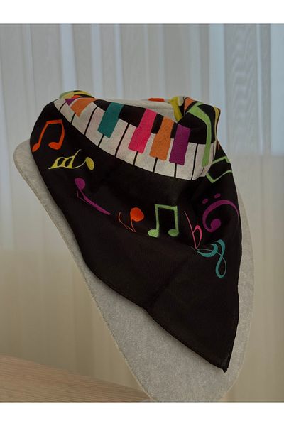 XUPING JEWELRY Unisex Sheet Music Themed Bandana