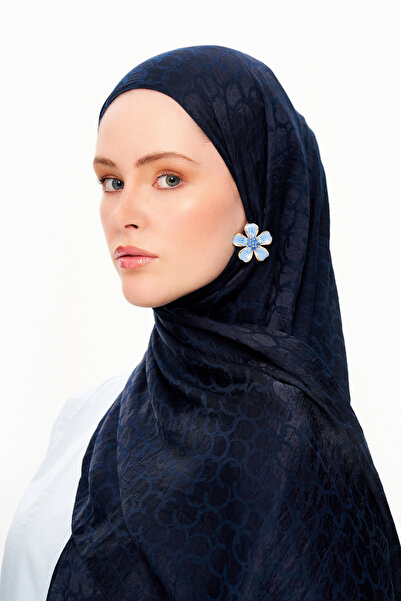 MOISCARF Perla Premium Jakarlı Şal Gece Siyahı