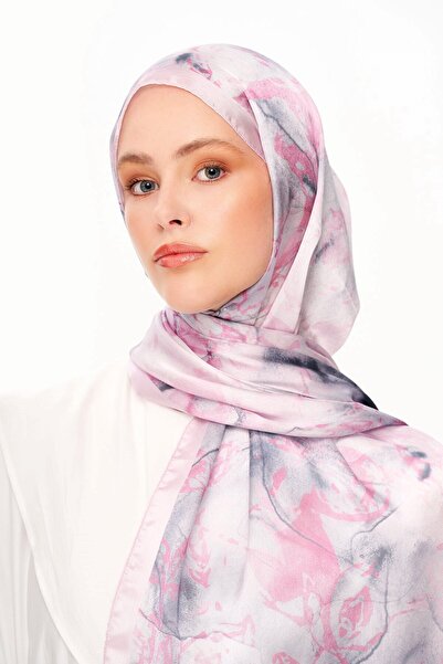 MOISCARF Flora Vibe Refined Jan Jan Patterned Shawl Light Pink