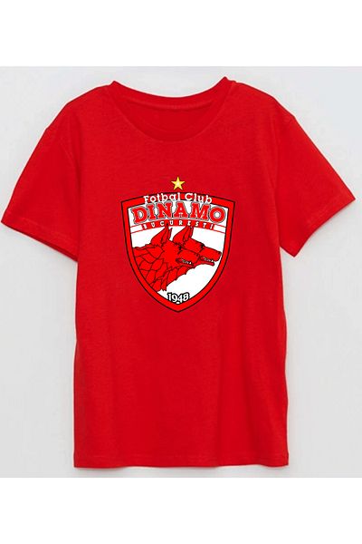 Efendioğlu Design Dinamo Bucharest 1948 club μεγάλο λογότυπο εμπριμέ βαμβακερό μπλουζάκι