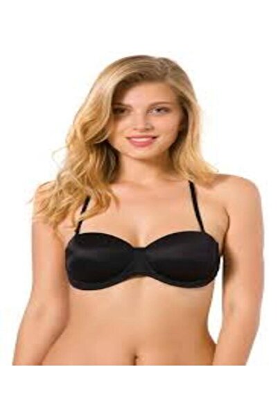 MİSS AYZA İÇTEN GELEN ŞIKLIK MissAyza 7030 ELİTA Підтримуючий бюстгальтер без бретелей, який можна носити без бретелей, з силіконовою стрічкою