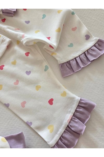 GizaKids 100% Cotton Hair Band Long Sleeve Seasonal Baby Girl Pajama Set