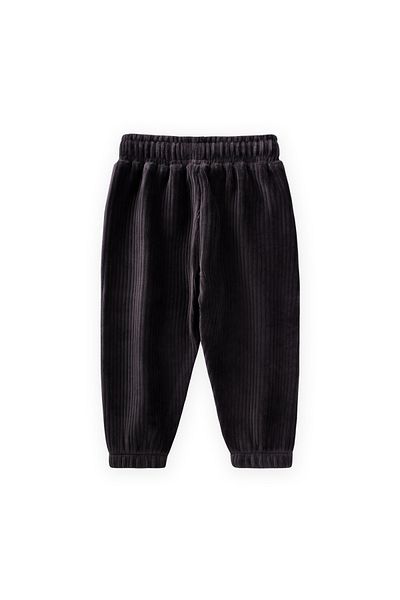 Cigit Corduroy Jogger Trousers 1-10 Years Black