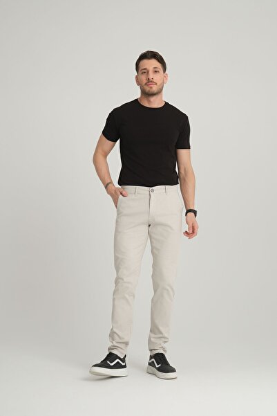 inpool Men's, cotton, flexible, large size, old money culture, chino-canvas, pants 24INP275