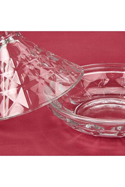 deli glass Transparent Glass Sugar Bowl - 6 cm