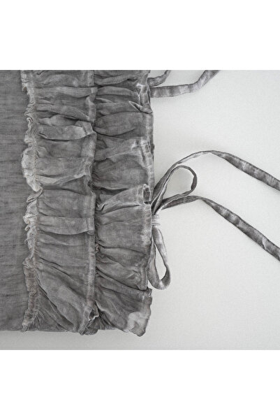 Ecocotton Miranda Double Duvet Cover Set 100% Linen Gray 200x220 Cm