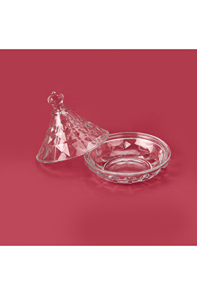 deli glass Transparent Glass Sugar Bowl - 6 cm